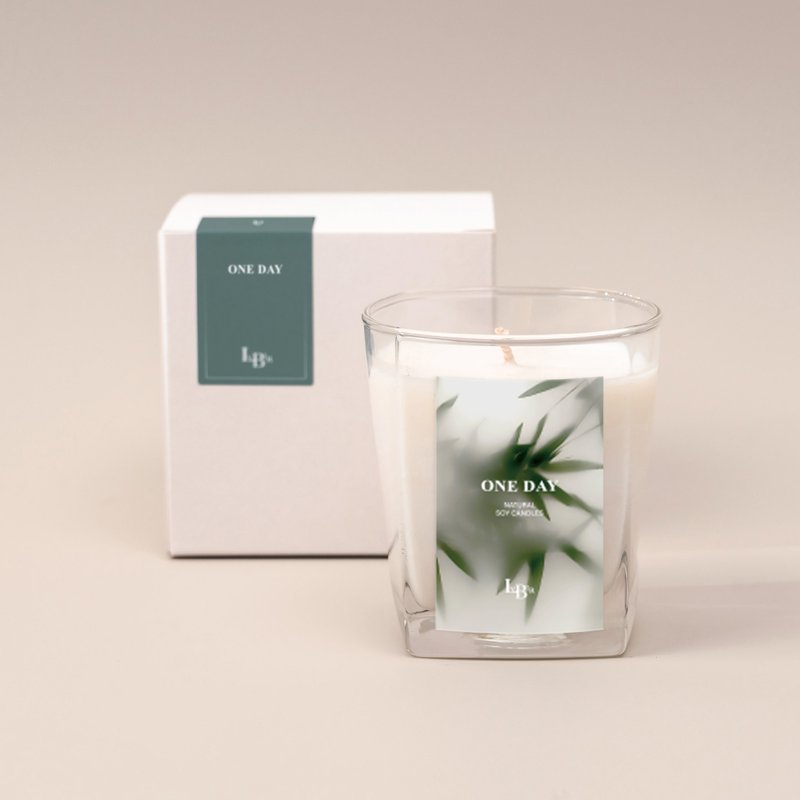 【茶香|青茶 一期一会One day】天然大豆香氛蜡烛 - 香薰/精油/线香 - 蜡 