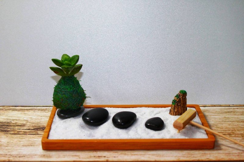 DIY手作材料包 居家迷你禅庭园 枯山水 长方款(含教学电子档) - 植栽 - 其他材质 