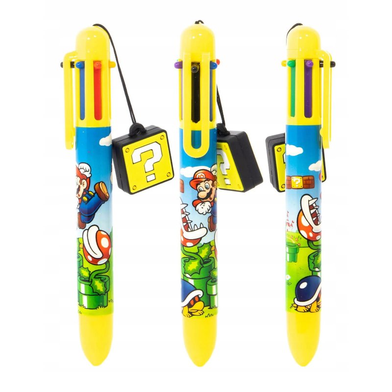 【英国入口】超级玛利欧Super Mario六色原子笔 - 铅笔/自动铅笔 - 其他材质 黄色