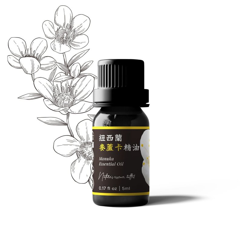 【卡佛香】新西兰麦芦卡(松红梅)精油 - 香薰/精油/线香 - 玻璃 黑色