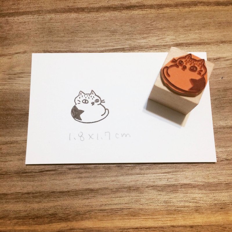 猫猫星星 - 印章/印台 - 橡胶 橘色