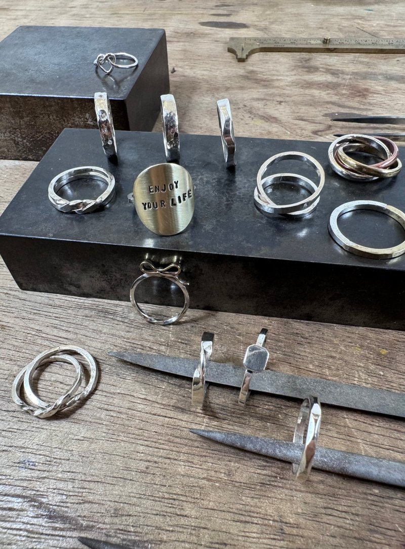 小银戒慢慢敲体验课 - 金工/饰品 - 银 