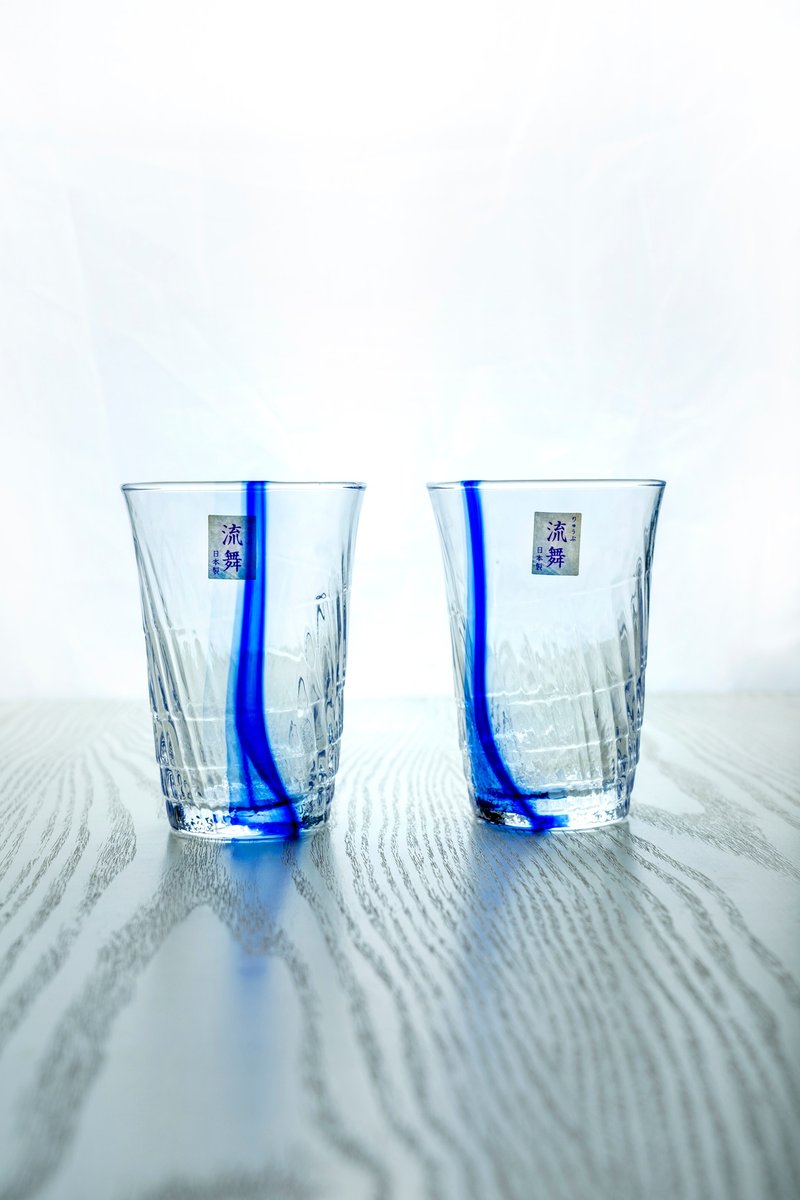 日本制 TOYO SASAKI 东洋佐佐木流舞玻璃水杯 库存新品 台湾包邮 - 玻璃杯 - 玻璃 蓝色