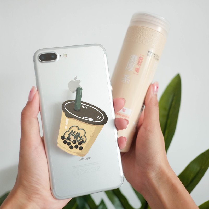 Grip Tok: Boba Milk Tea - 手机座/防尘塞 - 压克力 卡其色