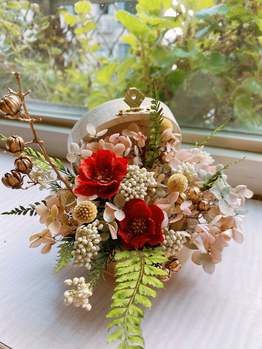 永生花.干燥花花礼.生日花礼.感谢礼.贺礼 - 干燥花/捧花 - 植物．花 红色
