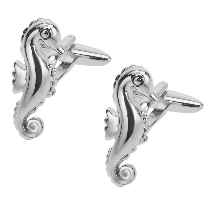 海马袖扣 - 袖扣 - 其他金属 银色