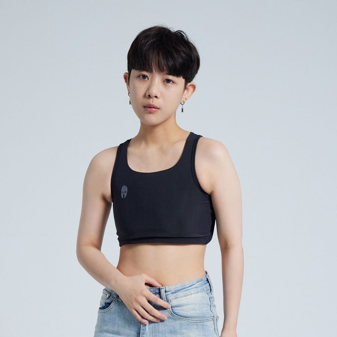 Cool Chill系列-黏贴款-黑色束胸 - 女士内衣裤 - 其他材质 黑色