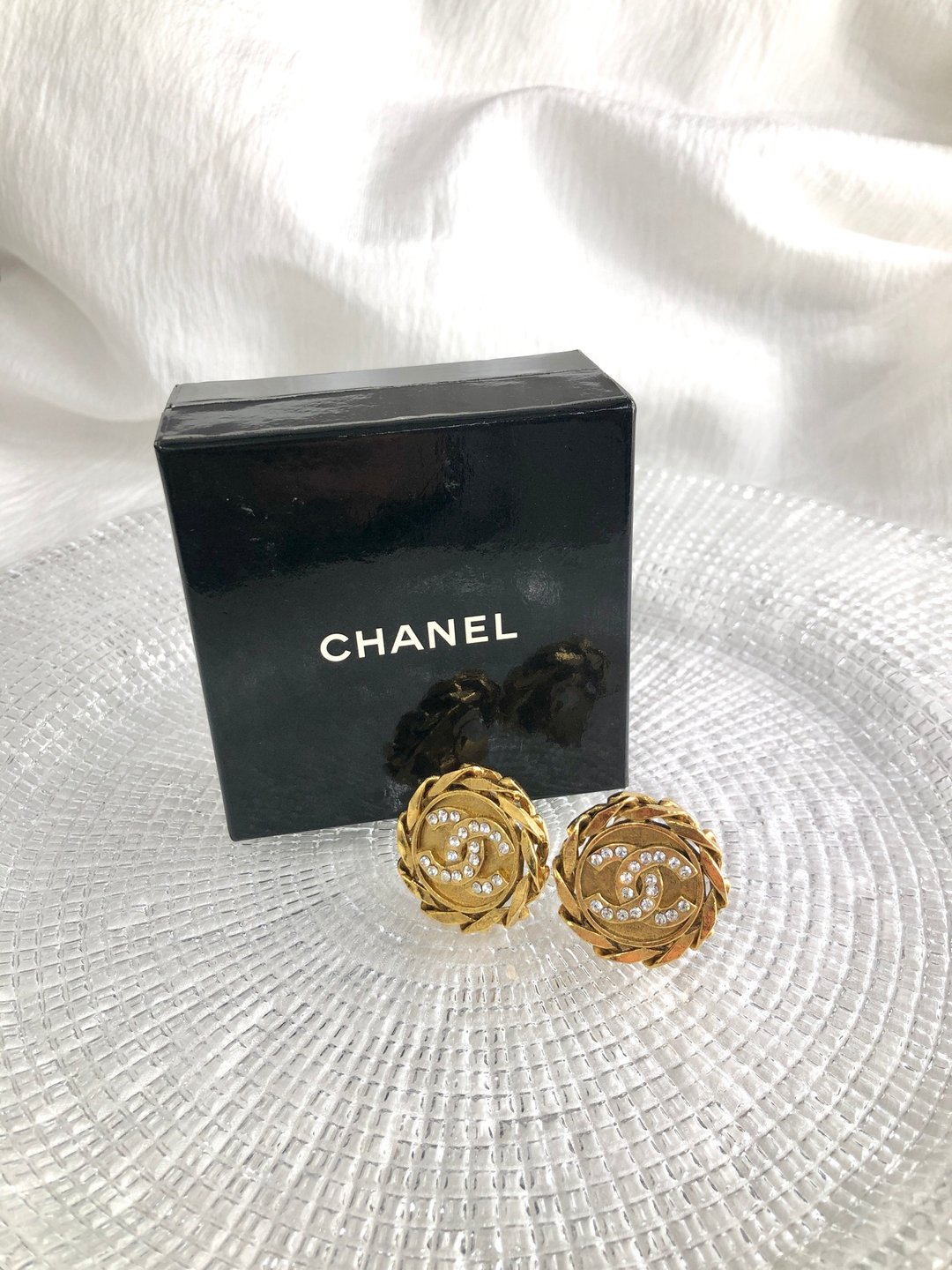 【日本直送 品牌二手包装】CHANEL 香奈儿耳夹金Coco 马克石 复古老 f2zuym - 耳环/耳夹 - 其他材质 金色