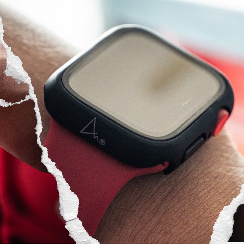 ARMOR Apple Watch 第8代 41/45mm 9H 钢化玻璃高清保护壳-秘黑色 - 数码小物 - 其他材质 