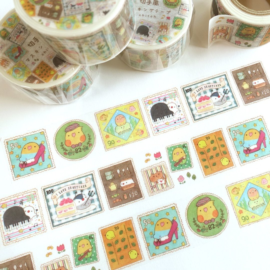 Masking Tape stamps - 纸胶带 - 纸 多色