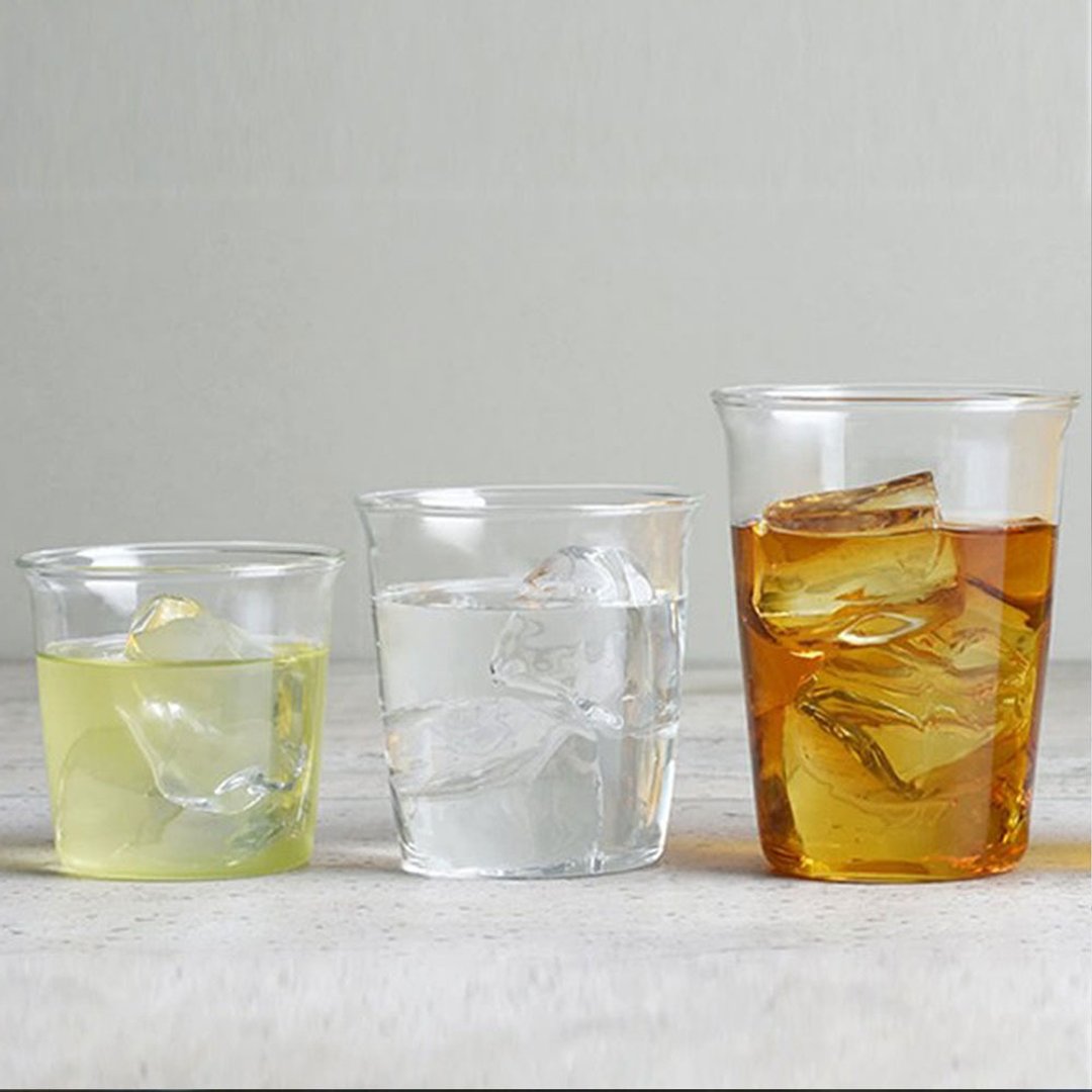 日本KINTO Cast 绿茶杯180ml / 水杯250ml - 玻璃杯 - 玻璃 透明