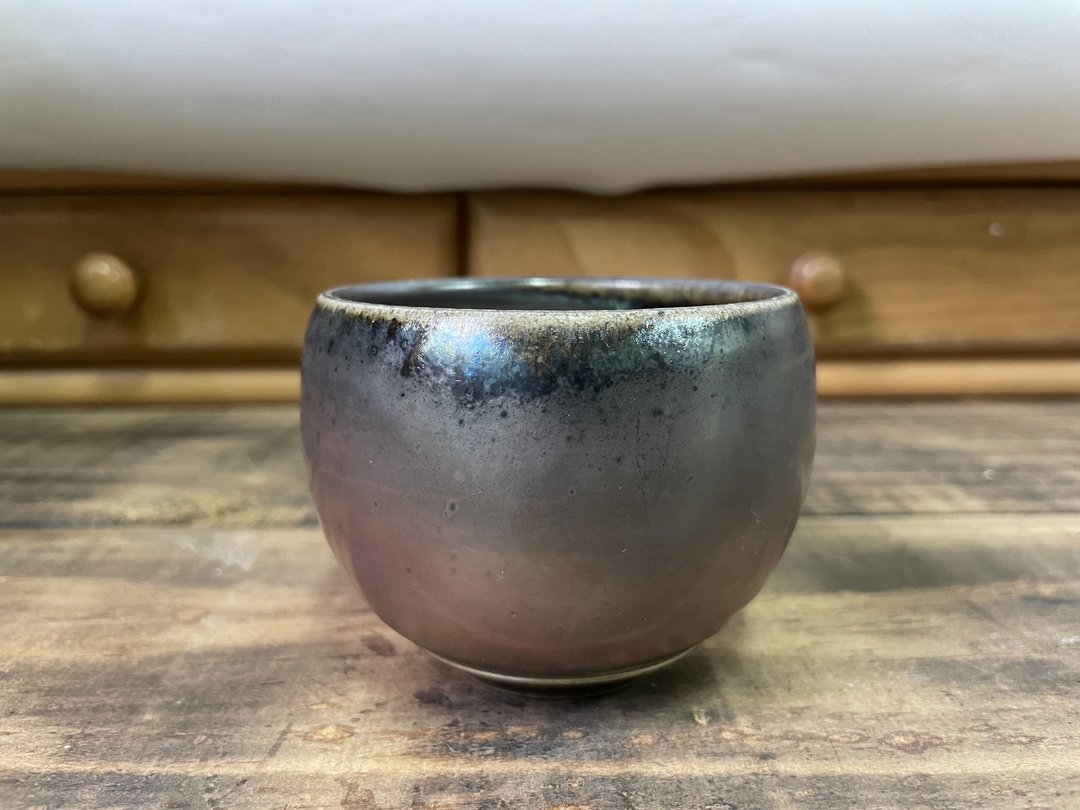 握杯/柴烧/手工/手做/金彩/火痕/杨博戎 - 茶具/茶杯 - 陶 