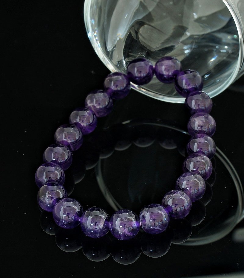 入门级紫水晶 10mm 手链 ( Amethyst 10mm Bracelet ) - 手链/手环 - 水晶 