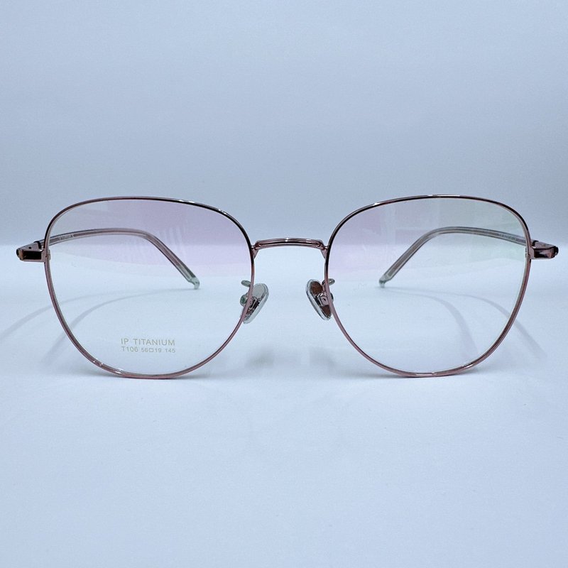 站内最高等级UV420滤蓝光0度眼镜│钛合金粉紫色超轻盈镜框 - 眼镜/眼镜框 - 其他金属 粉红色