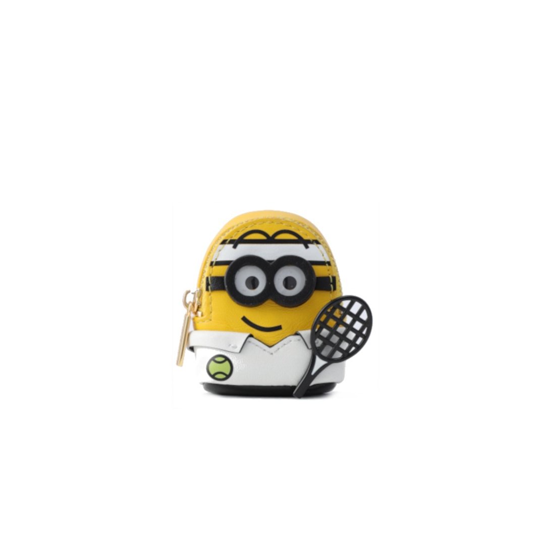 Minions牛皮革纳米侧孭袋 - 侧背包/斜挎包 - 真皮 黄色