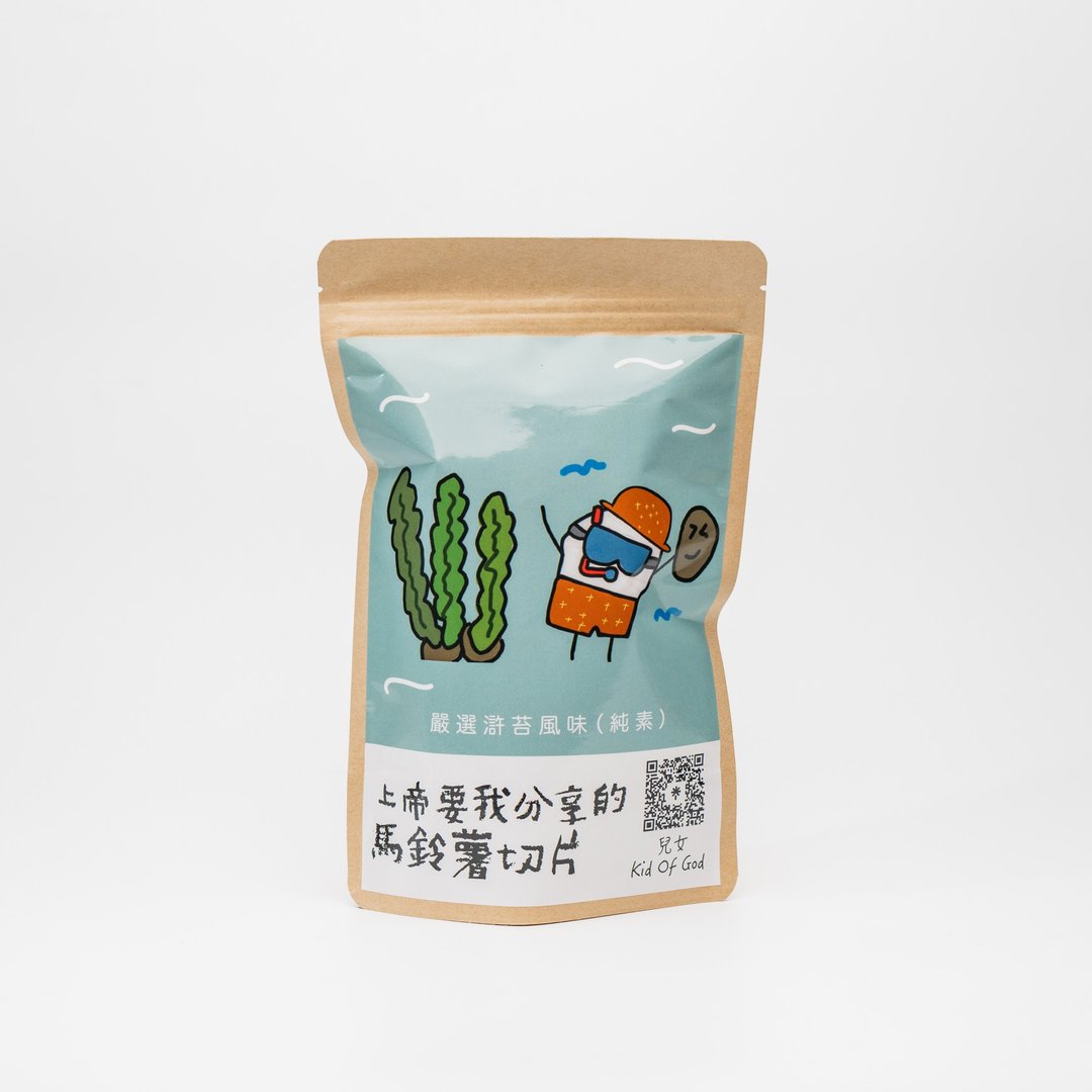 儿女 尬薯片【五包40g超值组】 浒苔口味 - 零食/点心 - 其他材质 卡其色