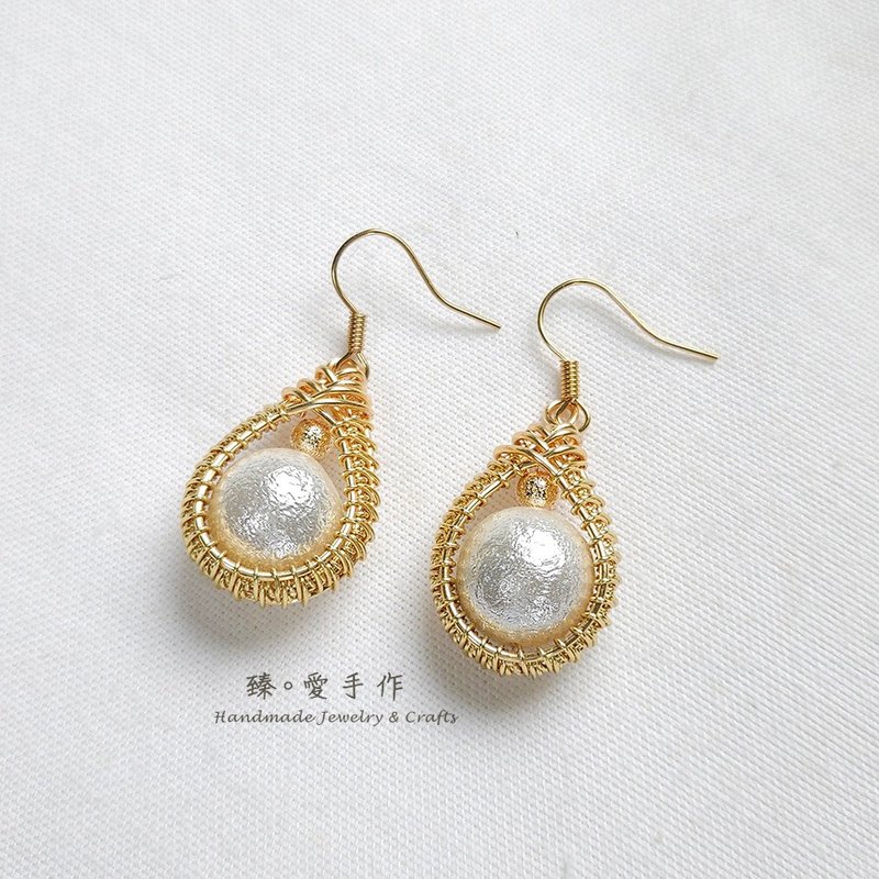 交错的想念 - 耳环/耳夹 - 其他金属 