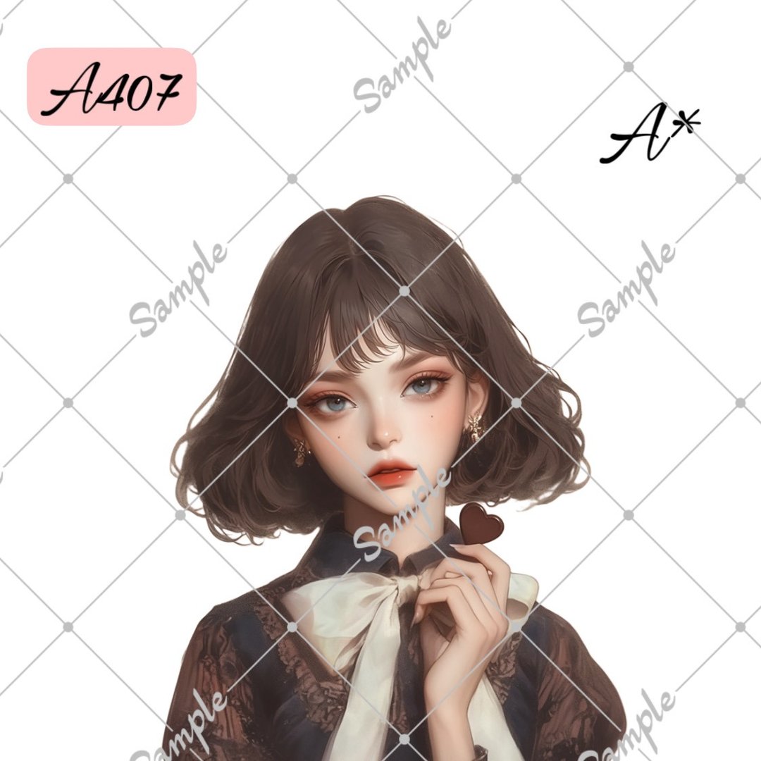 原创人物贴纸 人物贴纸 A407 3张 - 贴纸 - 纸 