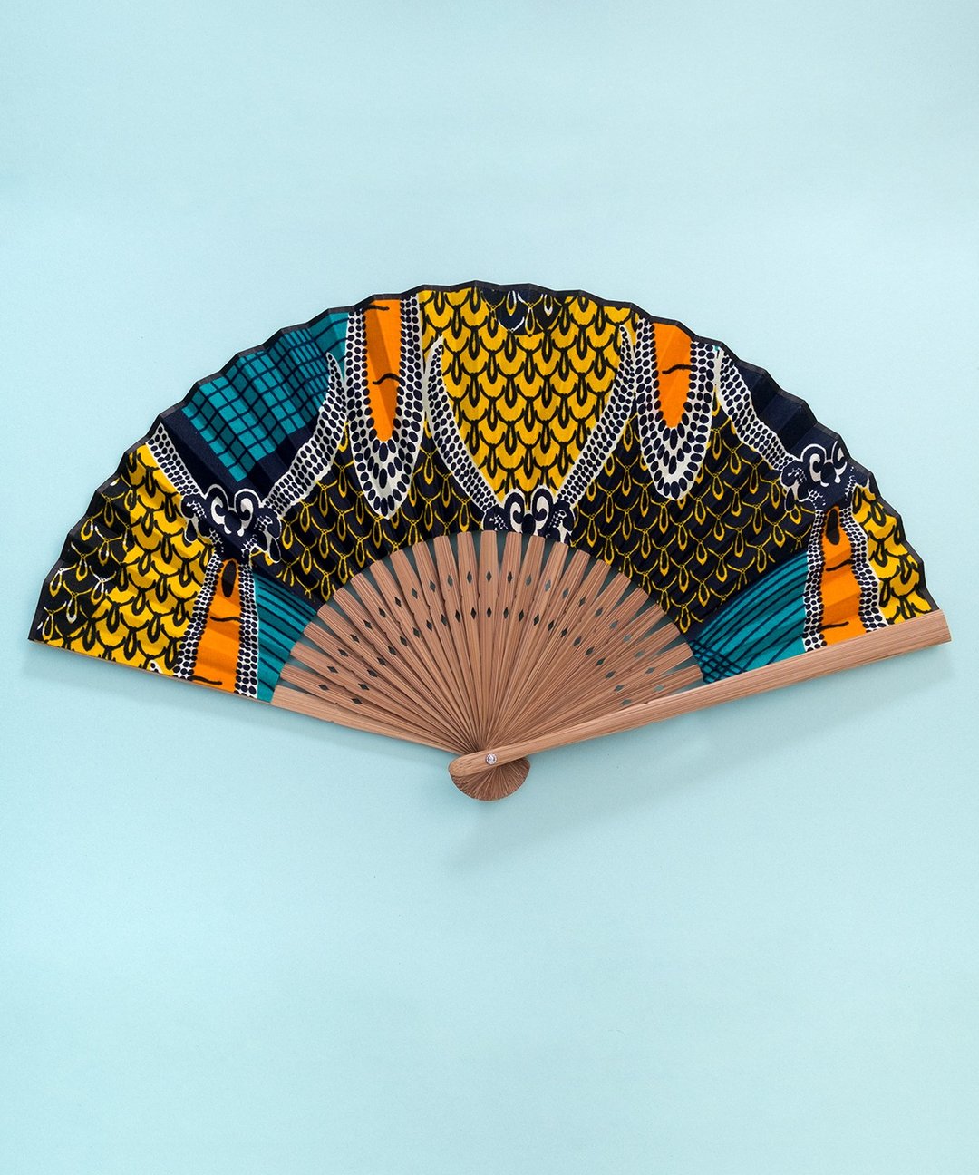 JAPANESE FAN x AFRICAN FABRIC - 其他 - 棉 多色