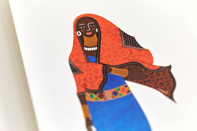 Isabel  AFRICA COSTUME ENVELOPE　民族衣装・封筒 - 信封/信纸 - 纸 