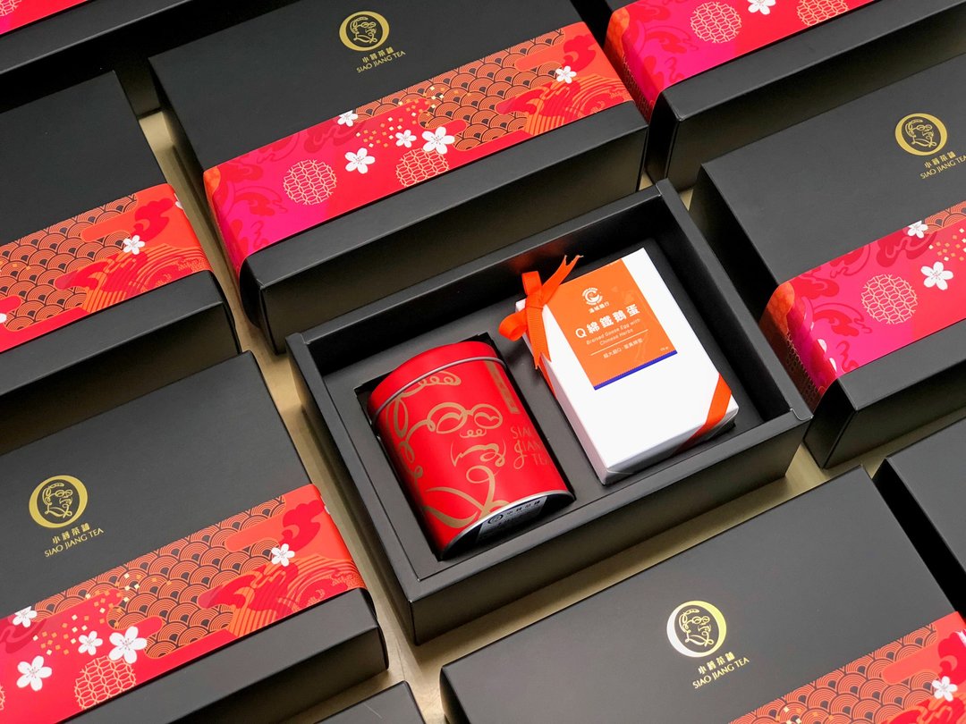 【小蒋茶铺 x 汤城鹅行】Q绵铁鹅蛋年节礼盒*独家商品 - 茶 - 纸 黑色