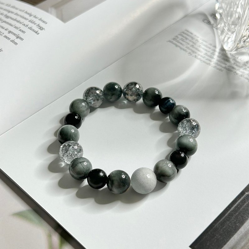 S33 宠物骨灰手链纪念饰品 宠物纪念品 宠物毛发 - 手链/手环 - 玉石 灰色