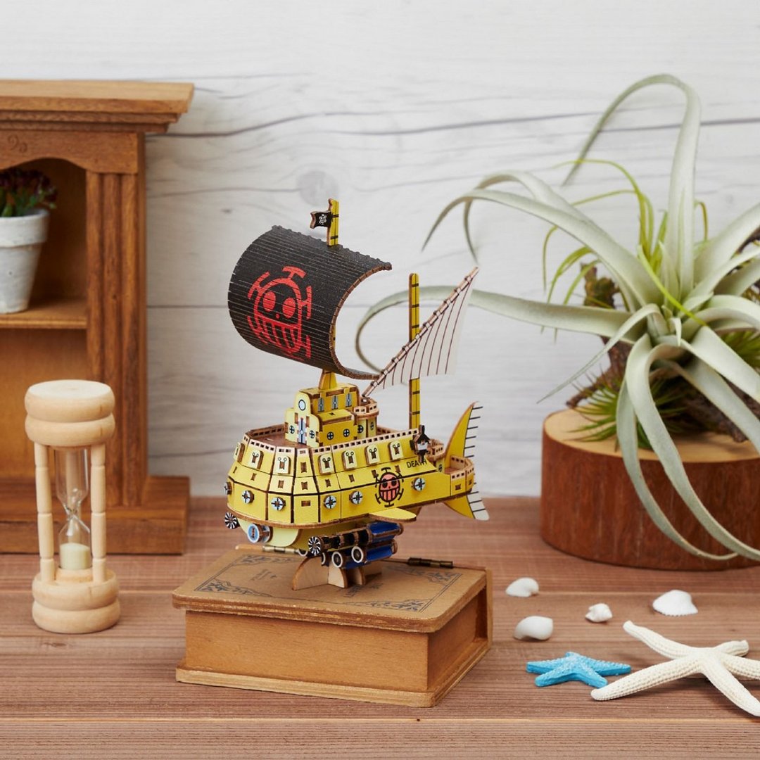 日本【wagumi】One Piece航海王木质立体拼图-罗潜水艇 - 木工/竹艺/纸艺 - 木头 多色
