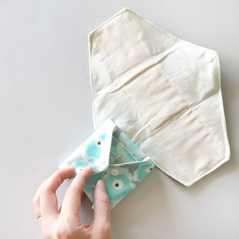 超轻量布护垫/有机棉亲肤层/透气防水层/二入/两色可选 - 生理用品 - 其他材质 蓝色