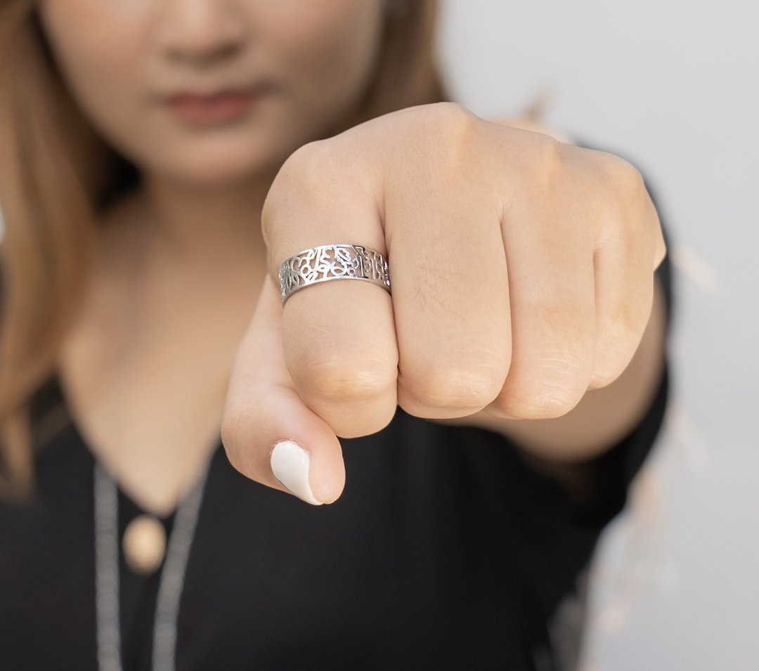 I Am Brave Ring Band - 戒指 - 不锈钢 