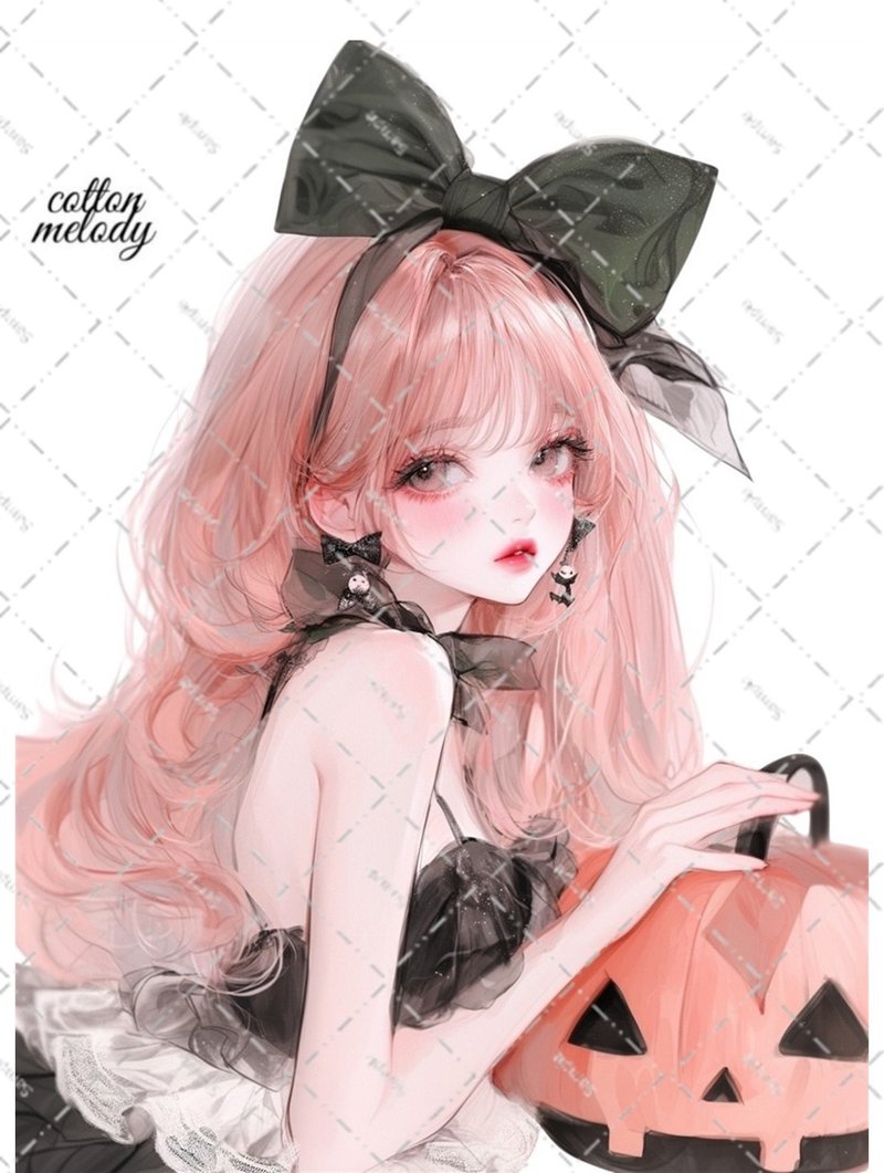 original sticker no.6773 人物贴纸 原创贴纸 人物贴纸 女孩贴纸 原创人物贴纸 - 贴纸 - 纸 
