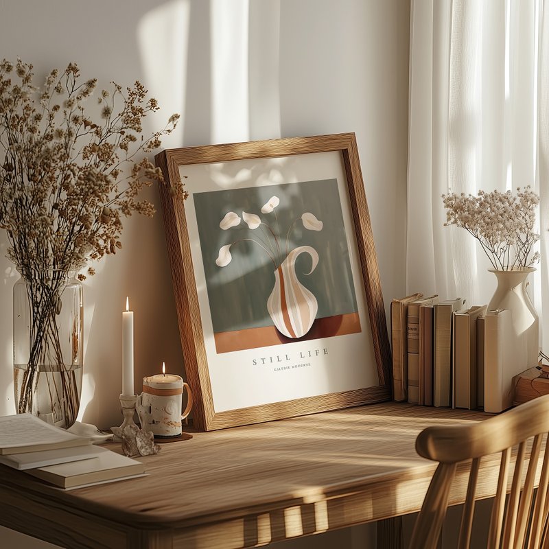 宁静花语 Lily in Silence / 现代静物花卉挂画 海报 - 海报/装饰画/版画 - 纸 