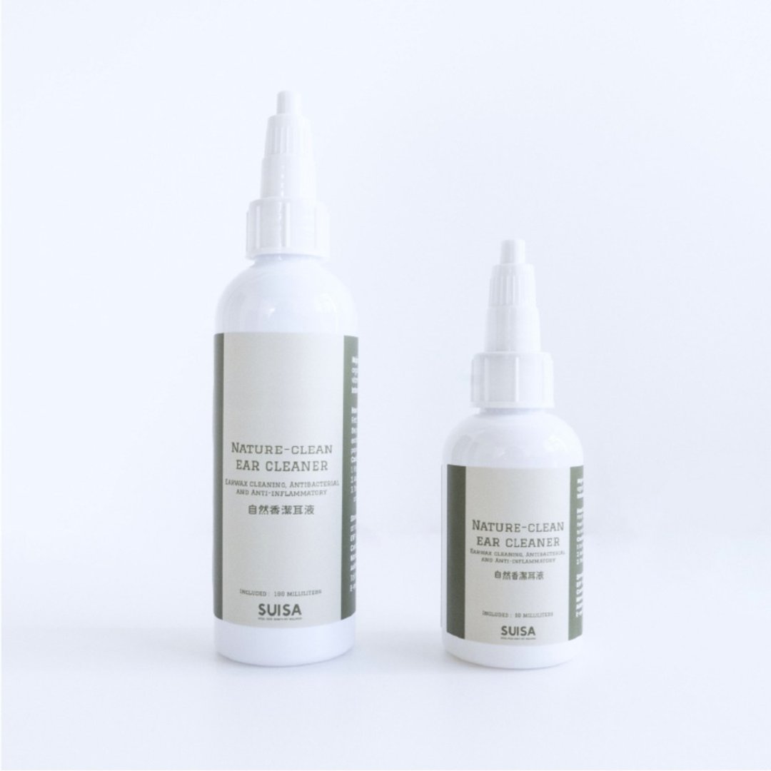 SUISA 宠物洁耳液 60ml 100ml(自然香) 犬猫用 洗耳液/耳垢清洁/ - 清洁/美容 - 浓缩/萃取物 