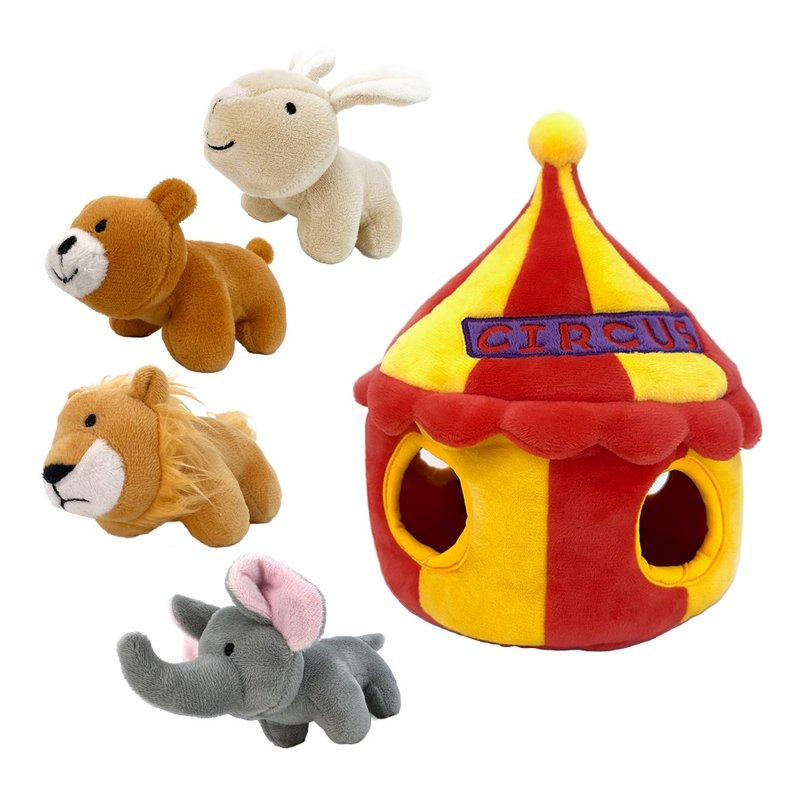 狗狗专用【马戏团小朋友系列】耐咬耐磨玩具 V-PET 玩偶 共4款小 - 玩具 - 其他人造纤维 