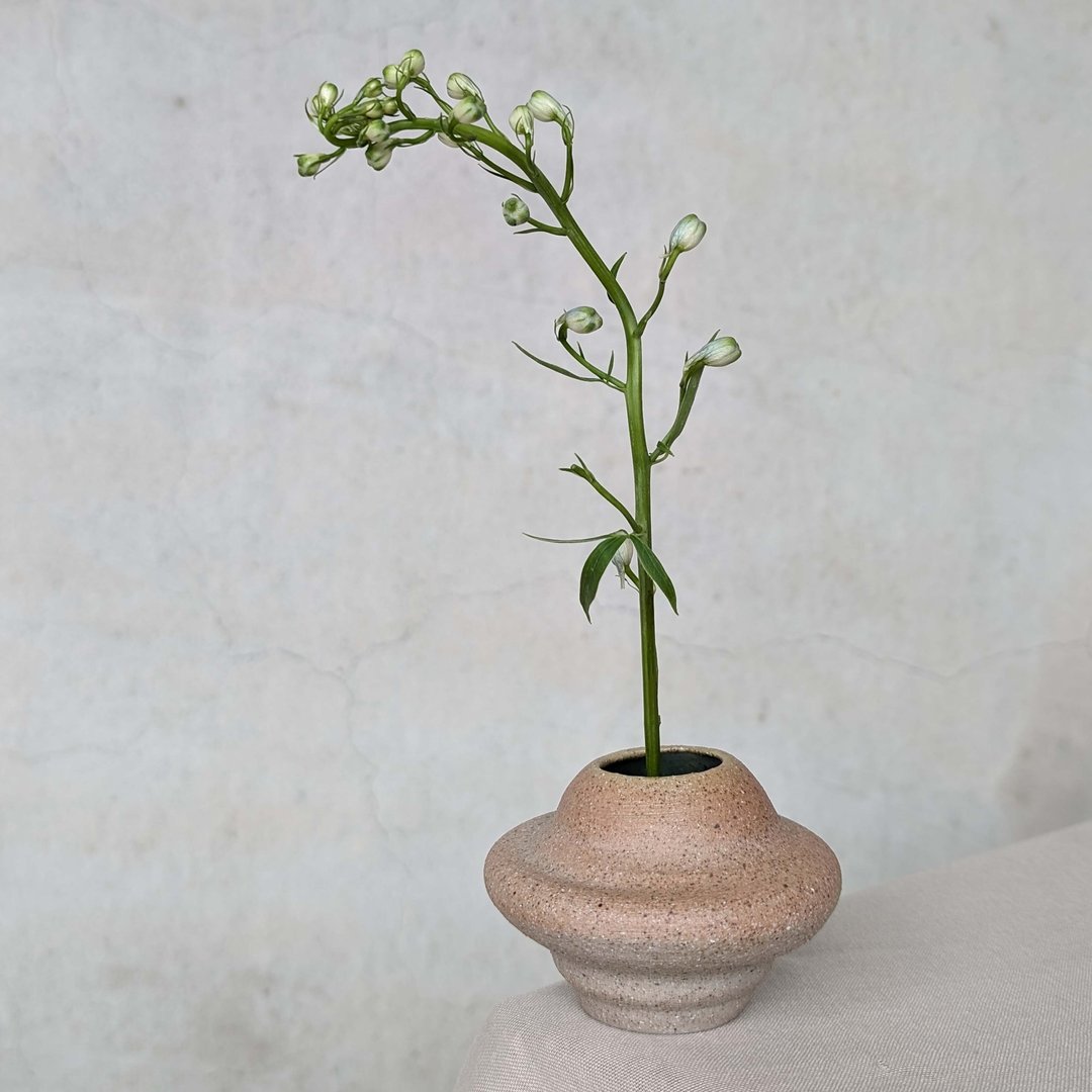 不规则溶融小花器 - 花瓶/陶器 - 陶 橘色