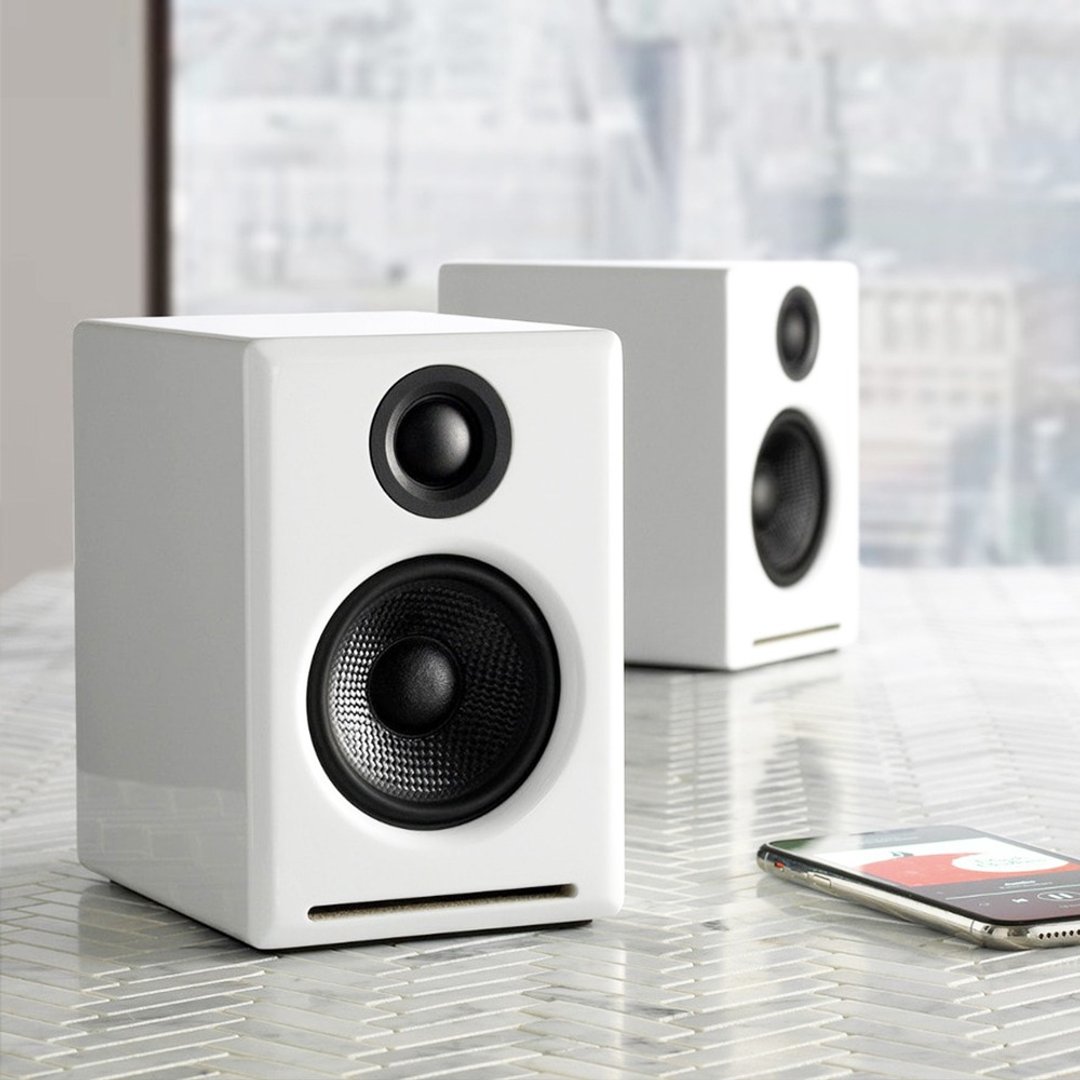 Audioengine A2+ 2025升级版 主动式立体声蓝牙书架喇叭-白色款 - 扩音器/喇叭 - 其他金属 白色