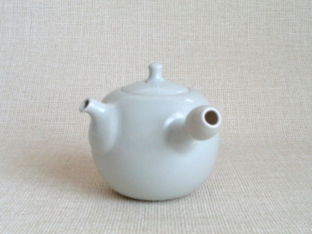 玉形急须 c - 茶具/茶杯 - 陶 白色