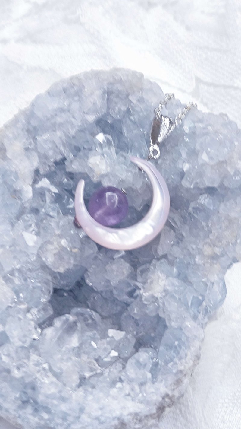 弥露娜奇幻物语-幻月之心-项链 - 项链 - 宝石 紫色