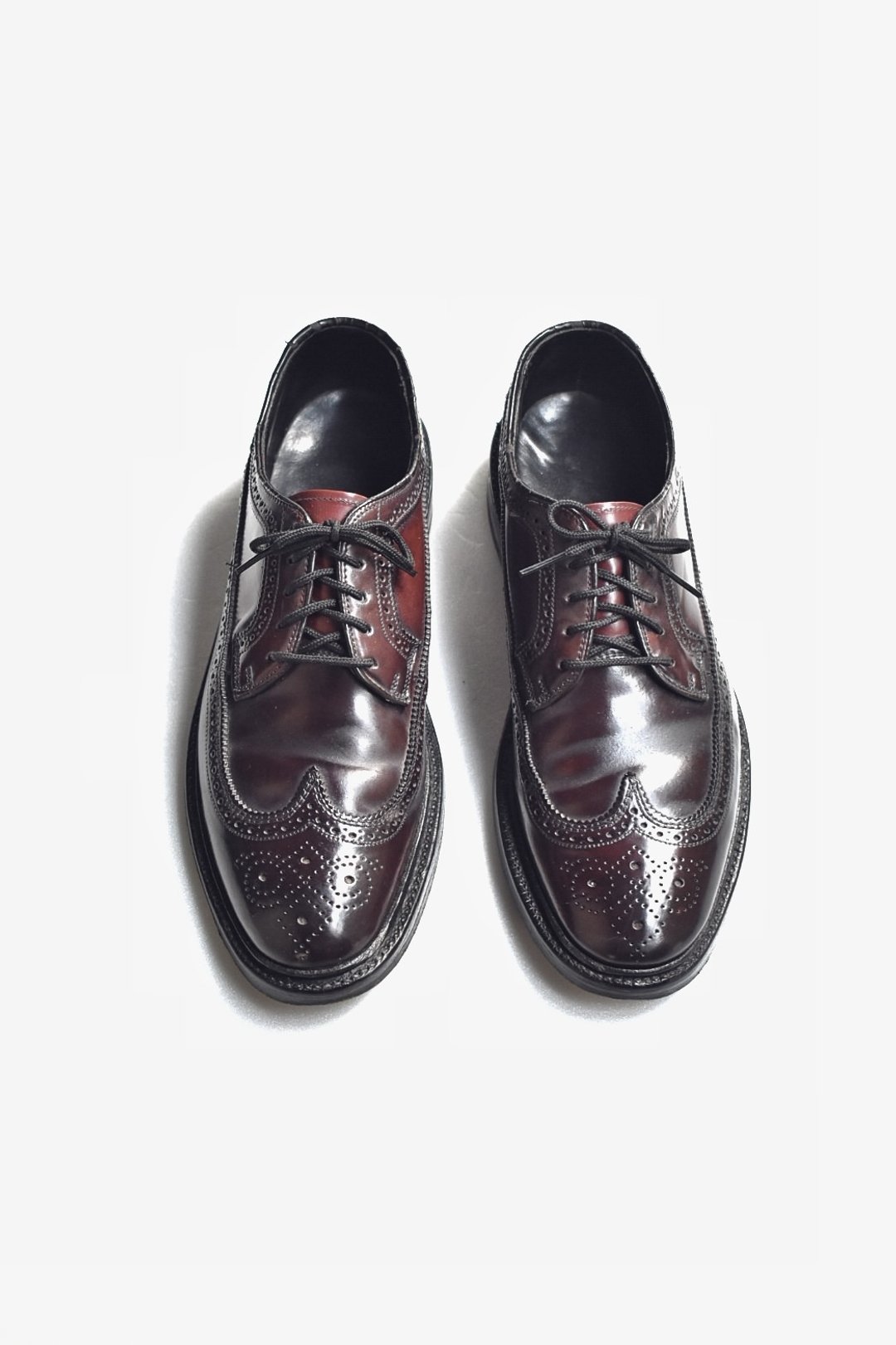70s 美制马屁股皮鞋 Hanover Shell Cordovan Blucher US 9B EUR - 男款靴子 - 真皮 红色