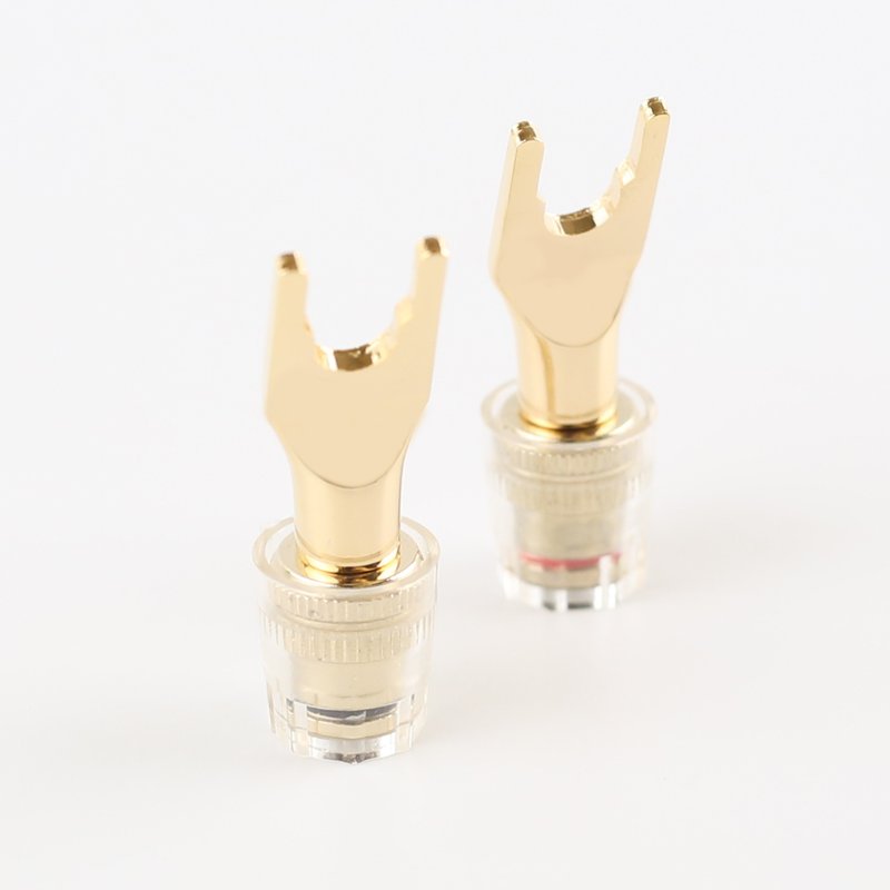 无损音响插座音箱线插头转换头【M149】Y插转香蕉头 转接头 - 数码小物 - 其他金属 