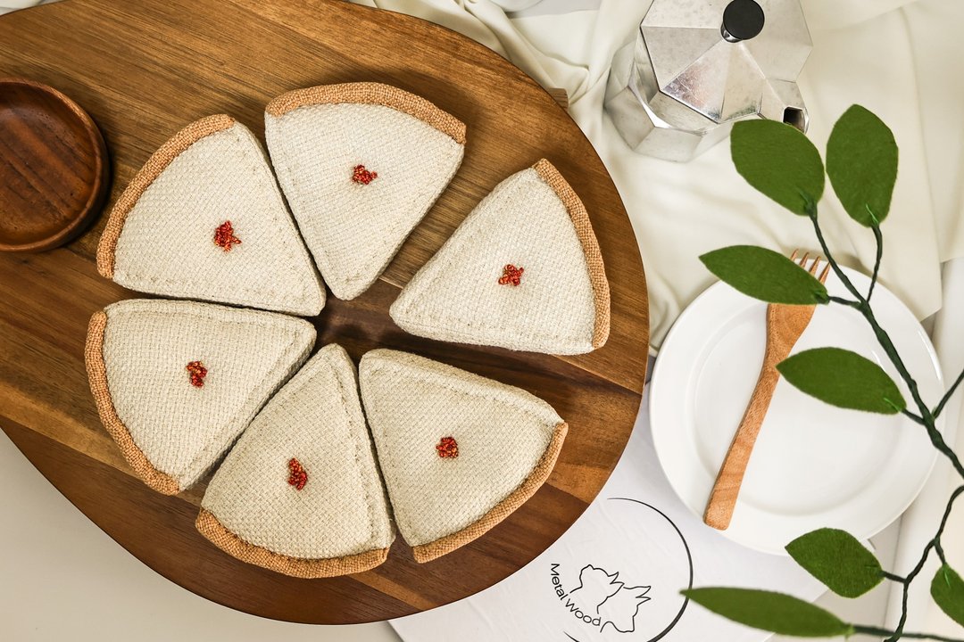 柠檬派 Lemon pie 纯手作 吊饰 家饰品 猫咪儿童玩具 烘焙 - 玩具 - 其他材质 多色