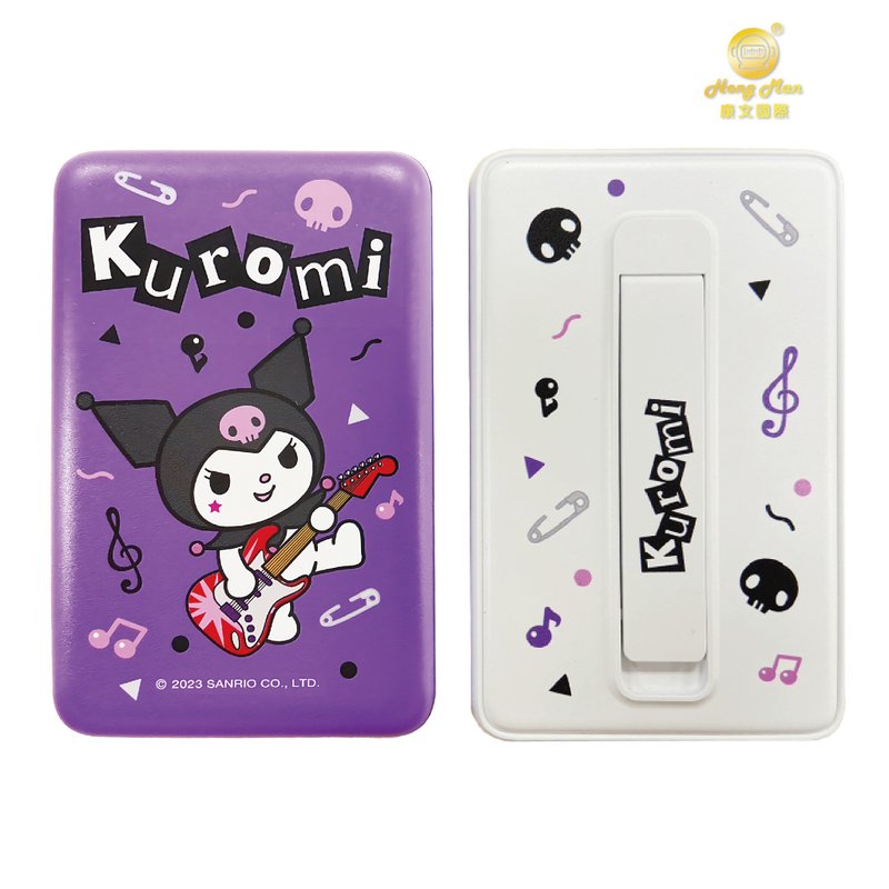 【Hong Man】三丽鸥 磁吸无线充行动电源 碎花酷洛米 - 充电宝/传输线 - 塑料 紫色