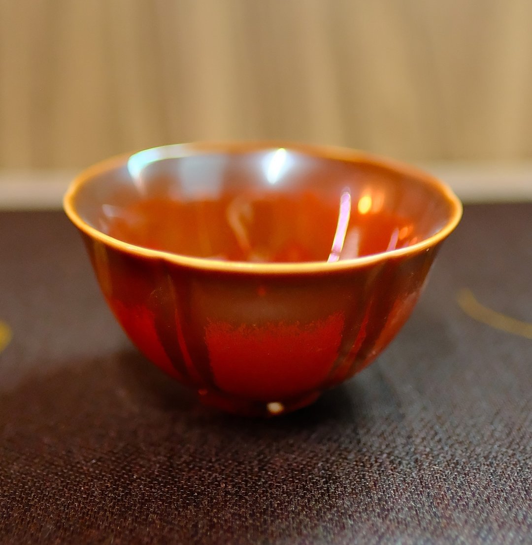 柴烧茶杯 - 铁红花茶杯 - 陶艺 - 陶 