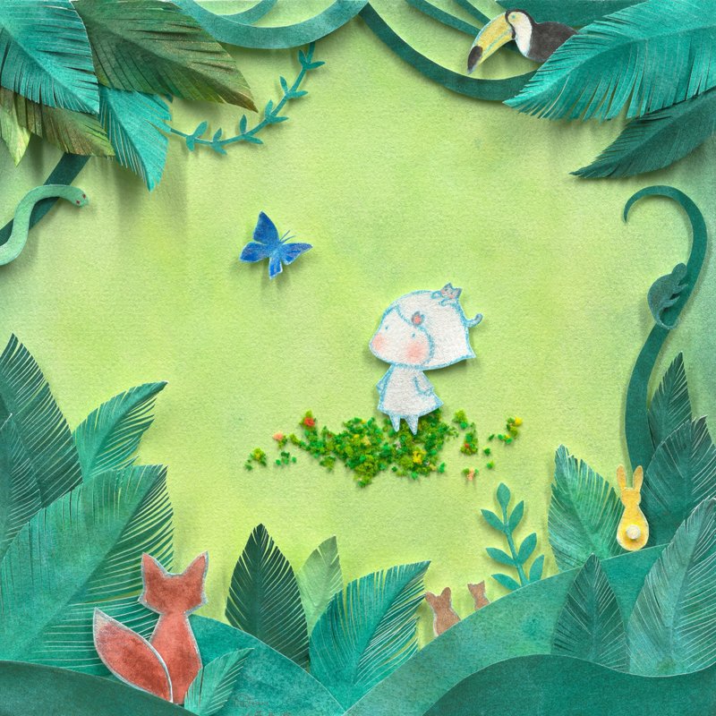 【名为地球】-CatGal原创画作-艺术微喷复制画(含Hovsta立体框) - 海报/装饰画/版画 - 纸 