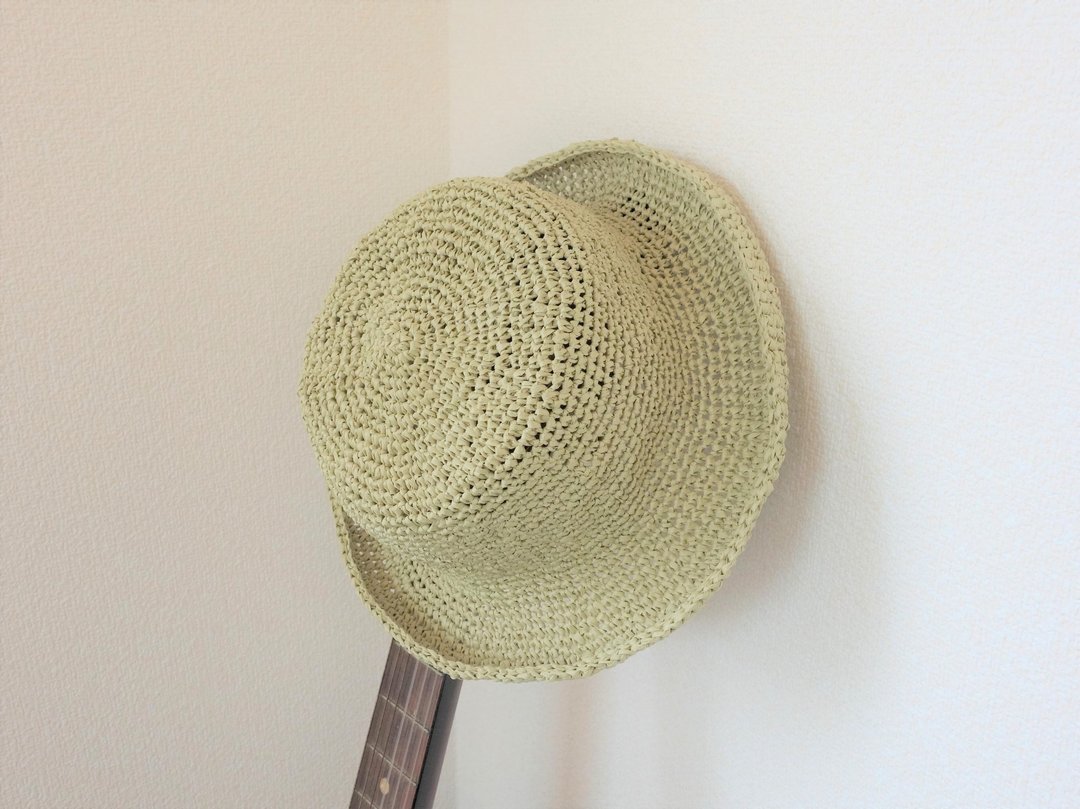 yuoworks / Summer hat / made of Japanese traditional paper Washi / light green - 帽子 - 纸 绿色