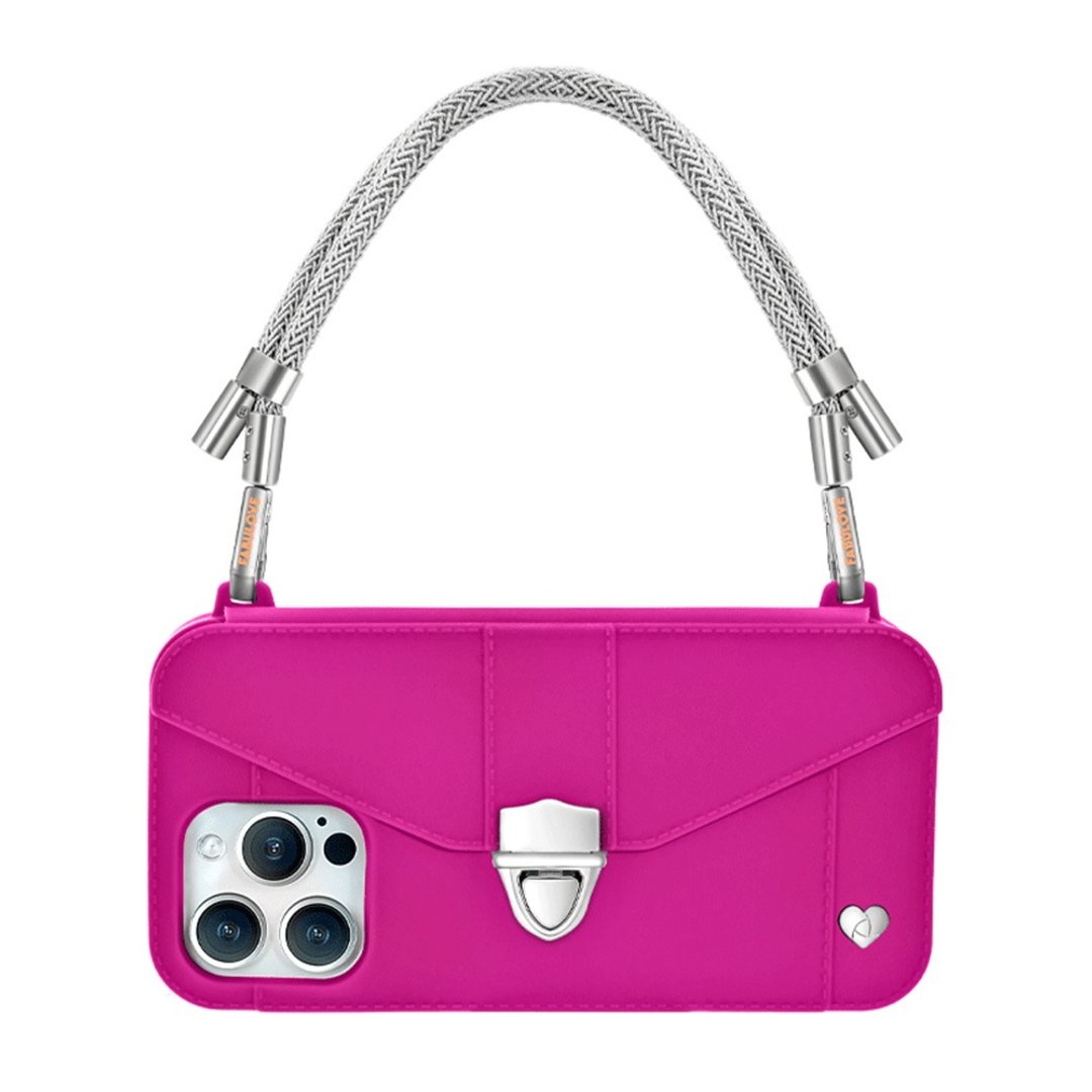 香港设计手机包-Aura【Silver Strap + Hot Pink Pursecase】 - 手机壳/手机套 - 环保材料 