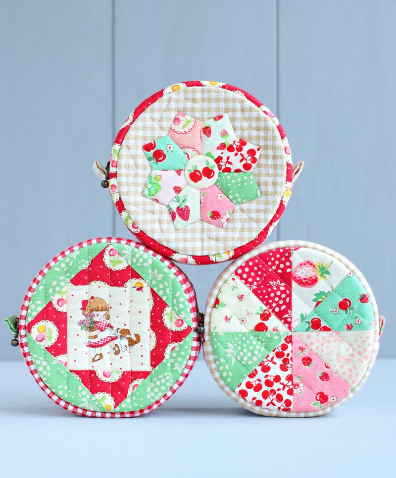 PDF Three Round Pouches Sewing Pattern - 手工艺教程/工具书 - 其他材质 