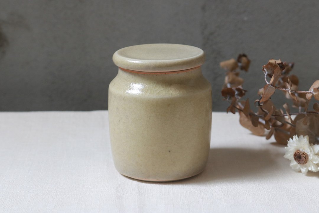 淡黄李灰小茶仓 - 茶具/茶杯 - 瓷 