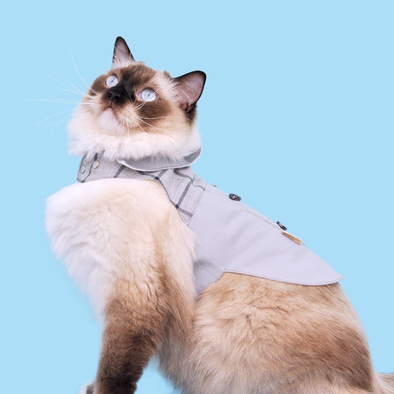 帕克 Among 胸背衣 - 衣/帽 - 棉．麻 蓝色