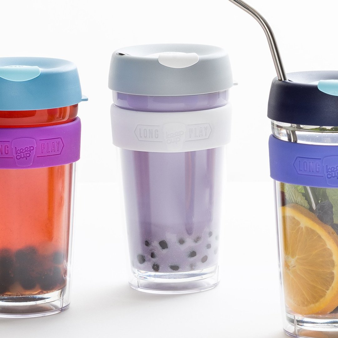 澳洲 KeepCup 双层隔热杯/咖啡杯/环保杯/外带杯 L - 白咖啡 - 咖啡杯/马克杯 - 玻璃 白色