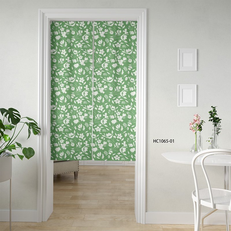 品牌原创印花门帘 monochrome floret 单色花 - 门帘/门牌 - 聚酯纤维 